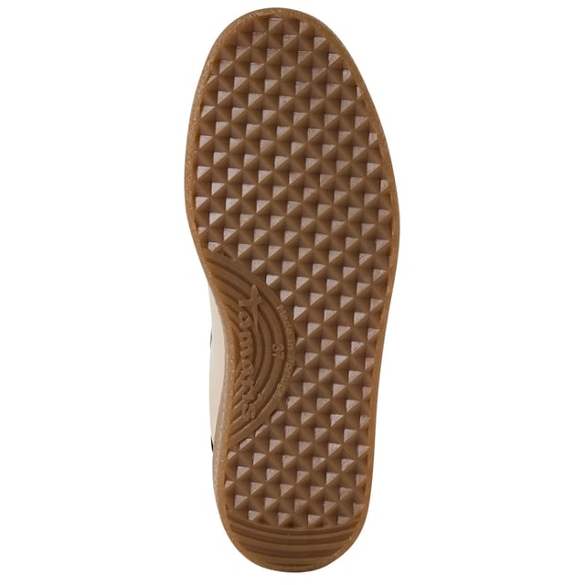 Add a touch of luxury to your everyday style with these fashion-forward sneakers from Tamaris. Crafted from a premium mix of soft suede leather, these lace-up trainers feature stripes for added style. The sporty silhouette is elevated with a clean, modern finish, making them perfect for both casual days and chic urban outings.

Upper Material: High-quality mix of suede leather and textile
Lining & Insole: Soft textile for all-day comfort
Outsole: Grippy synthetic sole for confident steps
Heel Type & Height: No heel, with a 30 mm sole for subtle elevation
Shaft Height: 6.5 cm
Shoe Type: Women’s lace-up sneakers