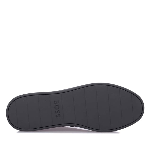 Zapatillas de tenis Hugo Boss Belwar para hombre en gris Zapatilla baja con parte superior de cuero de grano. Estética discreta y bastante lujosa que la hace adecuada tanto para looks casuales como más refinados. Producto responsable.