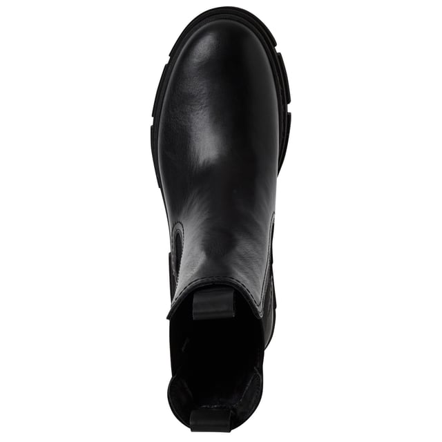 Upgrade je garderobe met deze leren Chelsea boots van Tamaris, ontworpen voor langdurig comfort en een strakke, hoge enkellook. Met een blokhak en comfortabele voering en binnenzool zorgen ze voor comfort en stijl, de hele dag door. Belangrijkste kenmerken: Bovenwerk van echt leer Klassiek instapmodel Chelsea boots Textielvoering en binnenzool Comfortabele voering en touchtechnologie voor dempend comfort Stabiele blokhak van 50 mm Schachthoogte: 17,5 cm Duurzame synthetische buitenzool