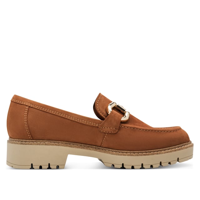 These Tamaris women’s leather loafers combine modern style with lasting comfort. Designed with a sleek platform sole and slip-on ease, they’re ideal for daily wear or casual outings.

Key Features:
Genuine black leather upper
Comfortable slip-on design
Textile & synthetic lining for breathability
Cushioned synthetic insole
40mm platform heel for subtle lift
Durable synthetic outsole
Shaft height: 6.0 cm
