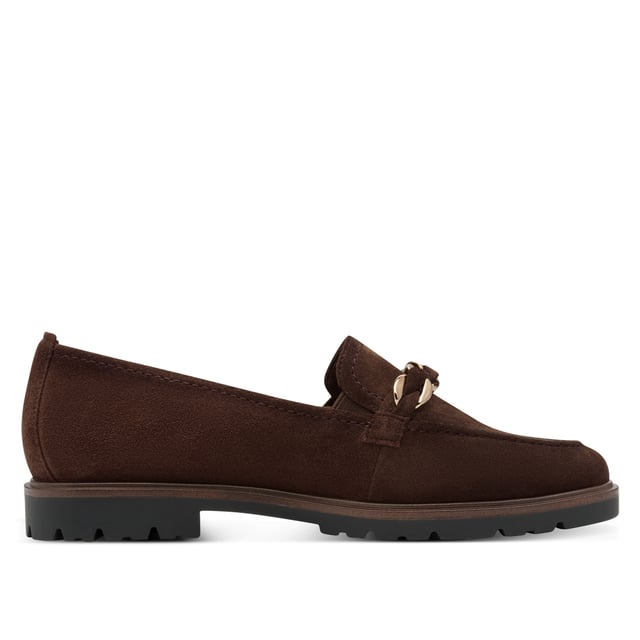 Step into timeless style and all-day comfort with these Tamaris women's suede leather loafers. Designed for effortless wear, these slip-on shoes feature a soft suede upper and a supportive insole for daily comfort.

Key Features:
Genuine suede leather upper
Comfort-focused slip-on design
Soft lining: textile & synthetic blend
25mm heel height with no heel type
Durable synthetic sole
Shaft height: 6.5 cm
Insole: synthetic