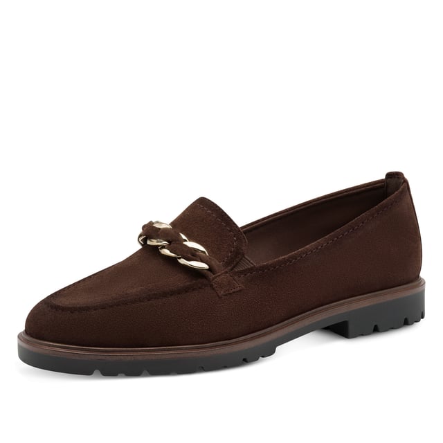 Step into timeless style and all-day comfort with these Tamaris women's suede leather loafers. Designed for effortless wear, these slip-on shoes feature a soft suede upper and a supportive insole for daily comfort.

Key Features:
Genuine suede leather upper
Comfort-focused slip-on design
Soft lining: textile & synthetic blend
25mm heel height with no heel type
Durable synthetic sole
Shaft height: 6.5 cm
Insole: synthetic