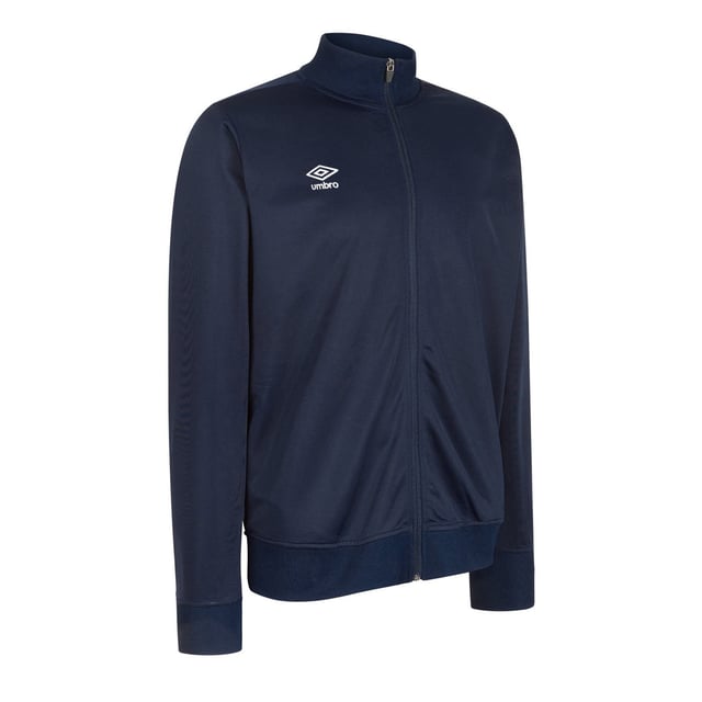 Material: 100% Polyester. Design: Stacked Logo. Cuff: Elasticated, Ribbed. Sleeve-Type: Long-Sleeved. Neckline: Ribbed Collar, Standing Collar. Pockets: 2 Side Pockets, Zip. Fastening: Zip. Hem: Elasticated, Ribbed.