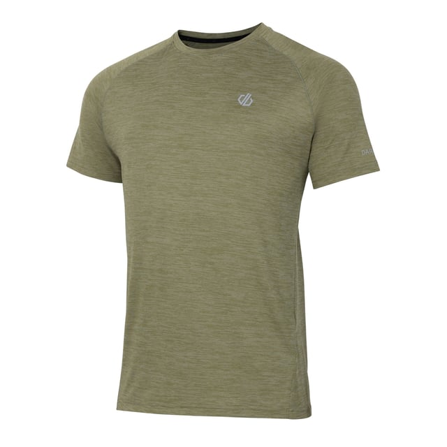92% Polyester, 8% Elastan. Gewebetechnik: Antibakteriell, Leicht, Q-Wic Plus-Polyester. Gewebe: Weiche Haptik. Design: Logo, meliert. Reflektierende Details. Rundhalsausschnitt. Kurzärmlig. XS: 90,17 cm. S: 96,52 cm. M: 102 cm. L: 107 cm. XL: 112 cm. XXL: 121,92 cm. 3XL: 129,54 cm.