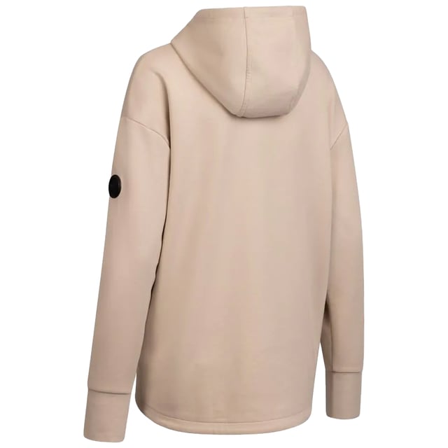 70% Polyester, 24% Viscose, 6% Elastaan. Ontwerp: Effen. Kenmerken van de capuchon: Verstelbaar, Treksnoer, Aangebrachte capuchon. Stoftechnologie: Zacht. Manchet: Aansluitend. Uitsnijding: Met capuchon. Mouwtype: Lange mouwen. Duimopeningen. Zakjes: 2 zijzakken. Sluiting: Overhead. XS: 32 in. S: 34 in. M: 36 in. L: 38 in. XL: 40 in. XXL: 42 in.
