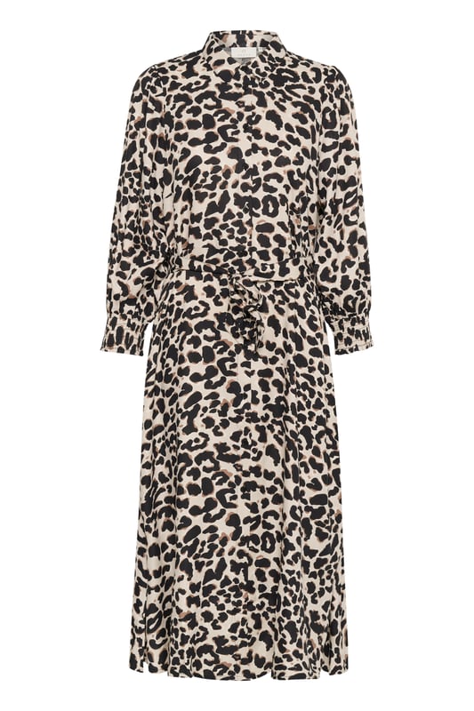 Regular fit,Midi lengte,3/4 mouwen  Fijne was 30°, niet bleken, niet in de droger drogen, Liggend laten drogen in de schaduw, koud strijken max. 110° C, Chemisch laten reinigen.  100% Viscose (LENZING™ ECOVERO™)