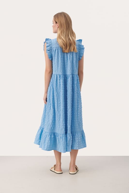 Regular fit,Midi lengte  Fijne was 30°, niet bleken, niet in de droger drogen, Druipnat ophangen in de schaduw, warm strijken max. 150° C, Niet droog reinigen  95% Polyester (Gerecycled),5% Elastaan