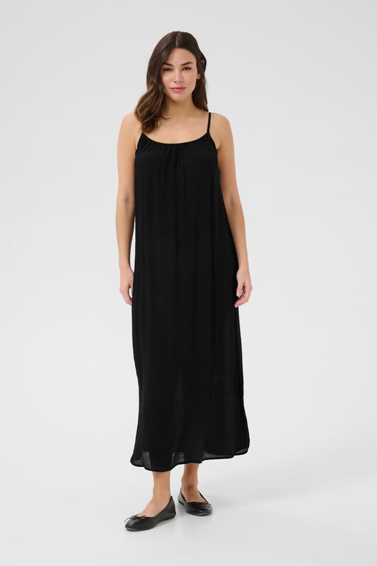 A-shape,Lange lengte,Schouder bandjes  Fijne was 30°, niet bleken, niet in de droger drogen, Druipnat ophangen in de schaduw, warm strijken max. 150° C, Droogreiniging  65% Viscose,35% Polyester