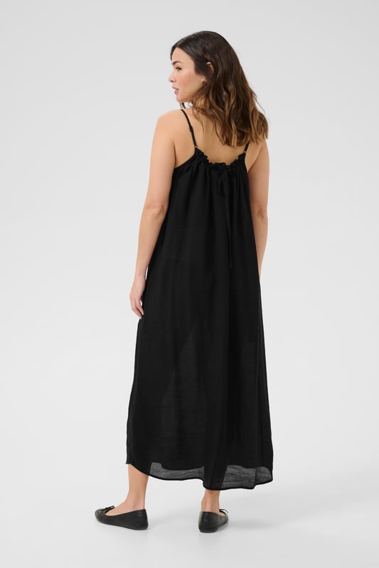 A-shape,Lange lengte,Schouder bandjes  Fijne was 30°, niet bleken, niet in de droger drogen, Druipnat ophangen in de schaduw, warm strijken max. 150° C, Droogreiniging  65% Viscose,35% Polyester