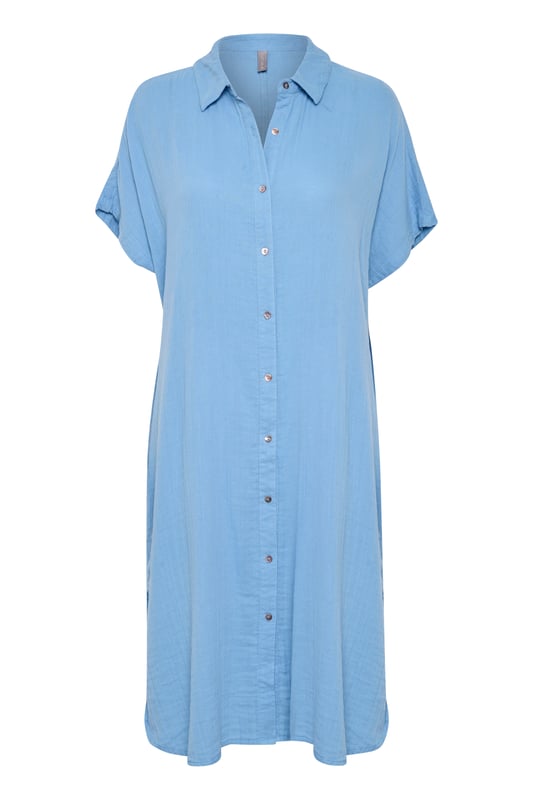 Oversize fit,Midi lengte,Vleugelmouwen  Fijne was 30°, niet bleken, niet in de droger drogen, koud strijken max. 110° C, Niet droog reinigen  100% Katoen