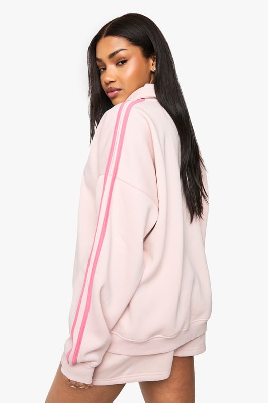 Cote Azur Studio Slogan Collared Short Tracksuit