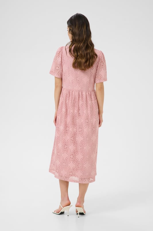 Feminine,Midi lengte,Korte mouwen  Fijne was 30°, niet bleken, niet in de droger drogen, Druipnat ophangen in de schaduw, koud strijken max. 110° C, Droogreiniging  70% Polyamide,30% Katoen