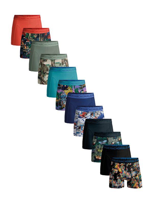 De Boxershorts/Onderbroeken van Muchachomalo zitten als gegoten en zijn gemaakt van hoogwaardig katoen. Een zachte elastische logotailleband van microvezelstof zorgt voor extra comfort. De Boxershorts hebben een normale fit, wassen op 30 graden, niet in de droger.