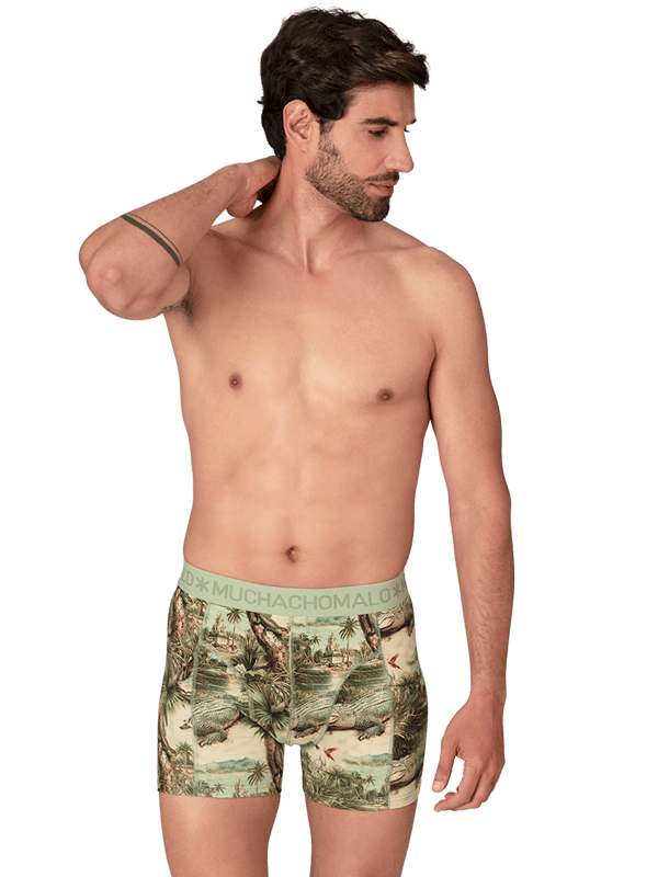 De Boxershorts/Onderbroeken van Muchachomalo zitten als gegoten en zijn gemaakt van hoogwaardig katoen. Een zachte elastische logotailleband van microvezelstof zorgt voor extra comfort. De Boxershorts hebben een normale fit, wassen op 30 graden, niet in de droger.