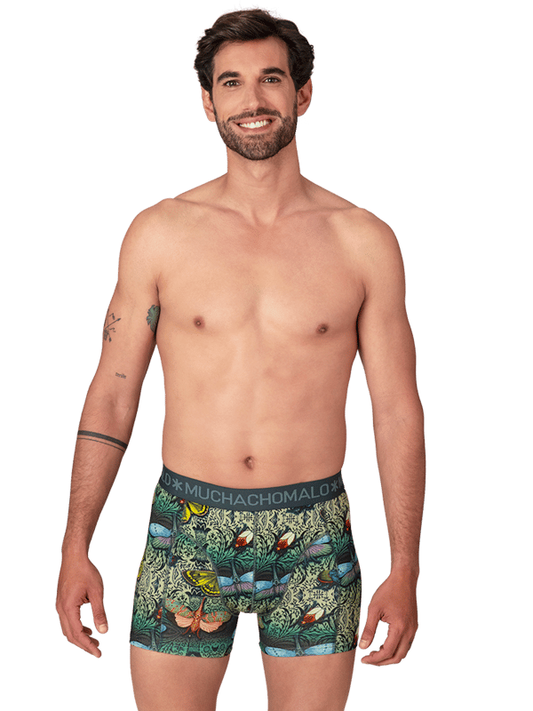 De Boxershorts/Onderbroeken van Muchachomalo zitten als gegoten en zijn gemaakt van hoogwaardig katoen. Een zachte elastische logotailleband van microvezelstof zorgt voor extra comfort. De Boxershorts hebben een normale fit, wassen op 30 graden, niet in de droger.