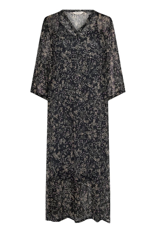 Relaxed fit,Knöchellänge,3/4 Ärmel  Schonwäsche 30°, Nicht bleichen, Nicht im Trockner trocknen, Tropnass aufhängen im Schatten, Warm bügeln max. 150° C, Nicht trockenreinigen  100% Viskose