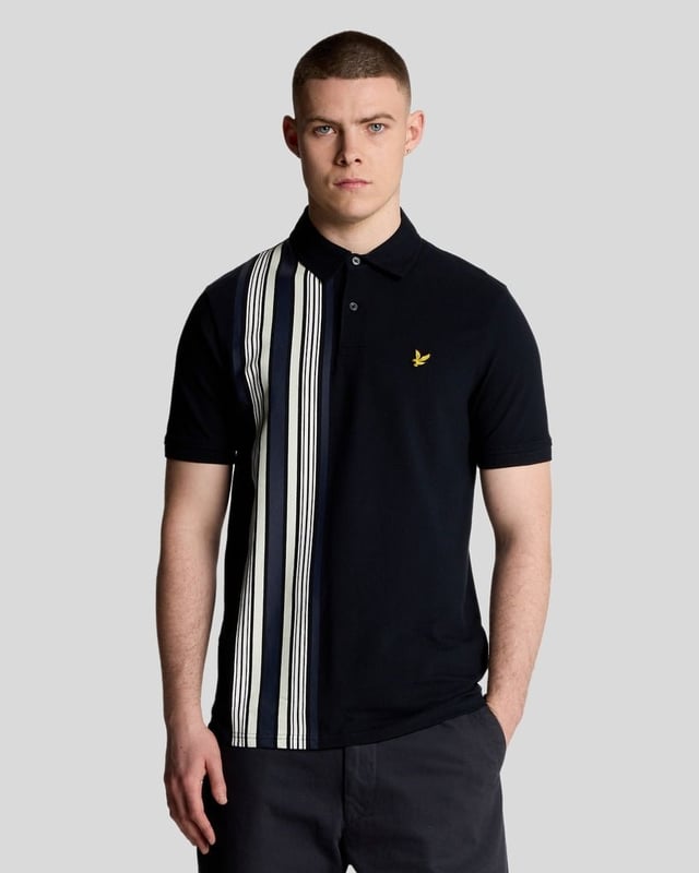 Introducing the Deck Stripe Polo Shirt from the Legacy collection, a quintessential addition to any discerning gentleman's wardrobe. This short-sleeved polo epitomizes sophistication and comfort, featuring a refined striped design that seamlessly fuses classic elegance with contemporary flair, making it an ideal choice for both casual and semi-formal occasions.

- Composition: 97% Cotton, 3% Elastane for luxurious softness and stretch
- Fit: Regular, tailored for a refined silhouette
- Logo Branding: Subtle branding reflecting understated luxury
- Garment Location: Discreetly placed for a sophisticated appeal

Elevate your spring menswear collection with this versatile piece, perfectly aligning with modern sophistication.