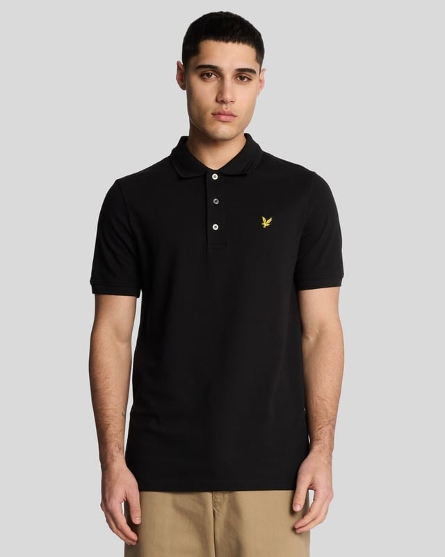 Subtle updates to our classic polo shirts keep them current. This one is cut from soft, breathable cotton-blend with added elastane for a bit of stretch. It's finished with a tipped collar and cuffs and embroidered with our emblematic eagle logo.- Classic collar 
- Front button fastening 
- Short sleeves 
- Tipped collar and cuffs
- Composition: 97% cotton, 3% elastane