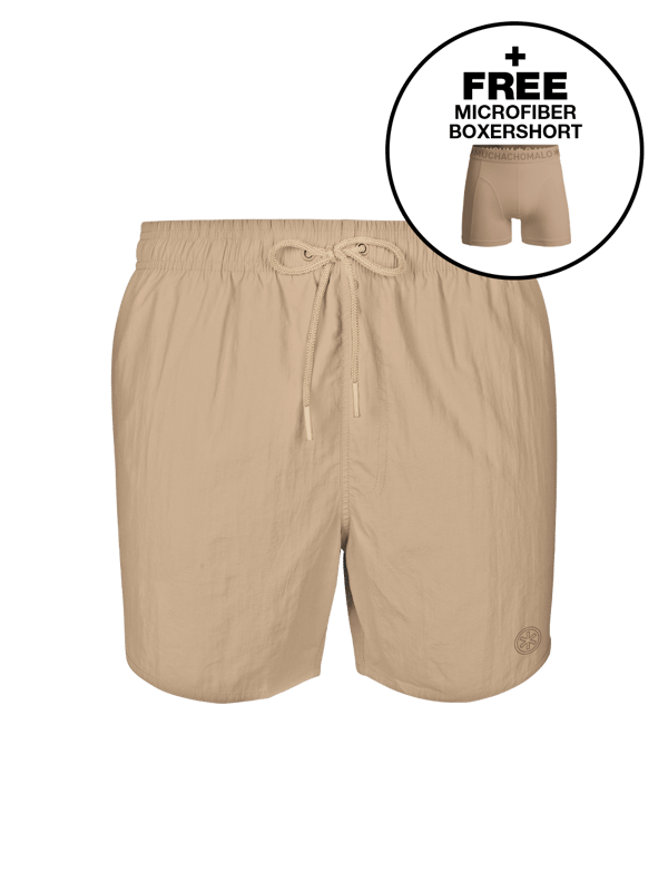De Zwembroeken van Muchachomalo zitten als gegoten en zijn gemaakt van hoogwaardige materialen voor ultiem comfort en duurzaamheid. Met een elastische tailleband en verstelbare trekkoorden voor een perfecte pasvorm.
