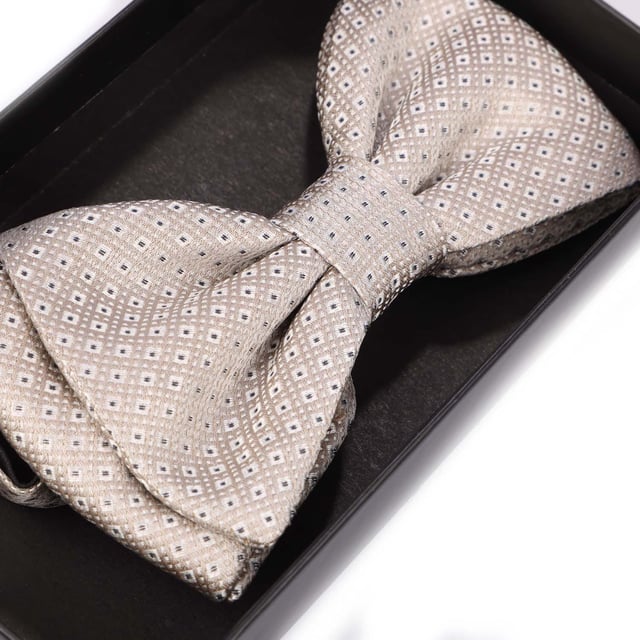 BOSS Classic Bow Tie in beige.- Clip on fastening and an adjustable strap.- Presented in branded gift box- Ref: 50454851268