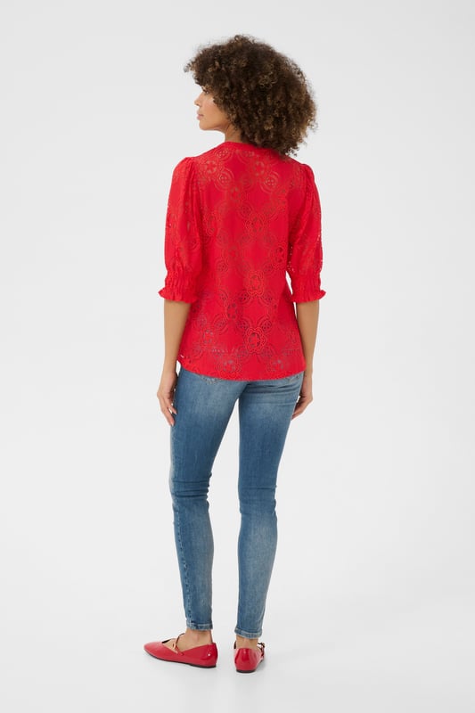 Relaxed fit,Normale lengte,Elleboog lengte  Fijne was 30°, niet bleken, niet in de droger drogen, Druipnat ophangen in de schaduw, koud strijken max. 110° C, Droogreiniging  70% Polyamide,30% Katoen