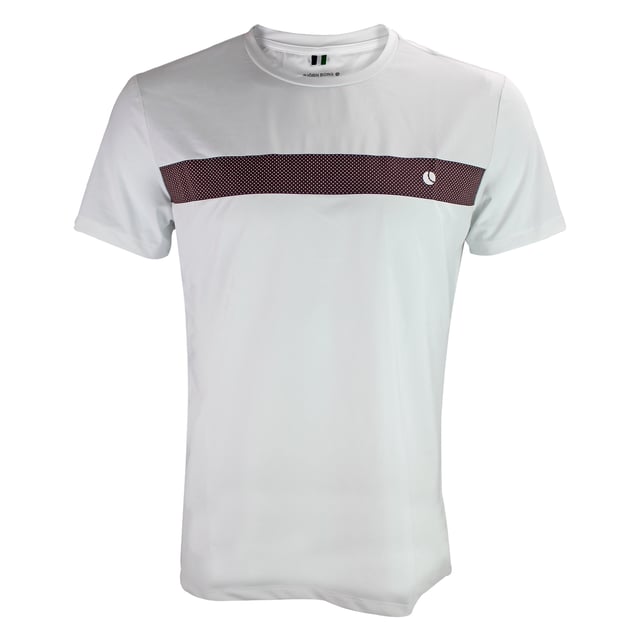 Ace Light T-shirt - Performance and Comfort in Motion: Upgrade your athletic wear with the Björn Borg Ace Light T-shirt, crafted for those who prioritize performance and comfort. Made from soft, recycled polyester, this lightweight tee offers a regular fit and enhanced breathability, making it perfect for high-energy activities. Its classic design is complemented by a ribbed round neck and the iconic Borg logo on the chest. Extra Product Details:. 100% Recycled Polyester Regular Fit Breathable Fabric Ribbed Round Neck Machine Washable. This T-shirt is the perfect combination of style, comfort, and sustainability, ideal for any workout routine.