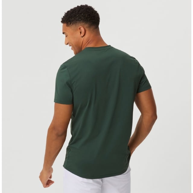 Ace Light T-shirt - Performance and Comfort in Motion: Upgrade your athletic wear with the Björn Borg Ace Light T-shirt, crafted for those who prioritize performance and comfort. Made from soft, recycled polyester, this lightweight tee offers a regular fit and enhanced breathability, making it perfect for high-energy activities. Its classic design is complemented by a ribbed round neck and the iconic Borg logo on the chest. Extra Product Details:. 100% Recycled Polyester Regular Fit Breathable Fabric Ribbed Round Neck Machine Washable. This T-shirt is the perfect combination of style, comfort, and sustainability, ideal for any workout routine.