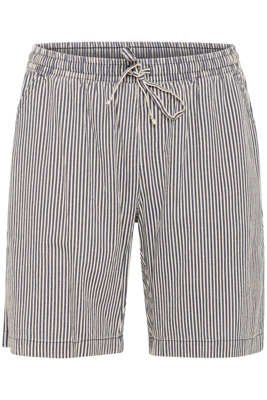 Loose fit,Elastische Taille,Mitte des Oberschenkels,Gerade  30° waschbar, Nicht bleichen, Trocknen im Trockner schonend, Tropnass aufhängen im Schatten, Warm bügeln max. 150° C, Trockenreinigung  100% Baumwolle