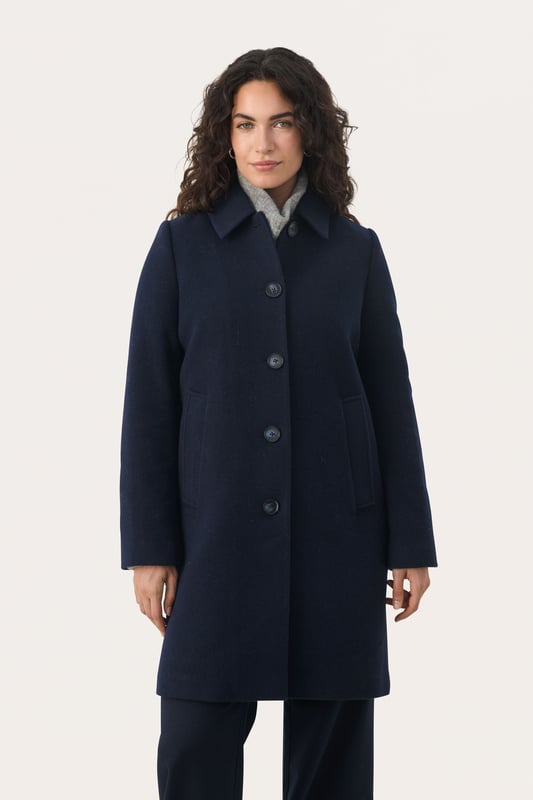 Classic fit,Boven de knie,Lange mouwen  Chemisch laten reinigen, niet bleken, niet in de droger drogen, koud strijken max. 110° C, Droogreiniging  40% Wol (Gerecycled),30% Polyester (Gerecycled),25% Polyester,5% Andere Vezels