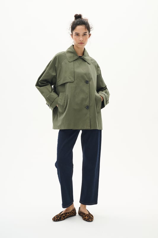 Baggy fit,Heup lengte,Lange mouwen  Fijne was 30°, niet bleken, niet in de droger drogen, Druipnat ophangen, koud strijken max. 110° C, Droogreiniging  59% Katoen,31% Polyester,10% Polyamide