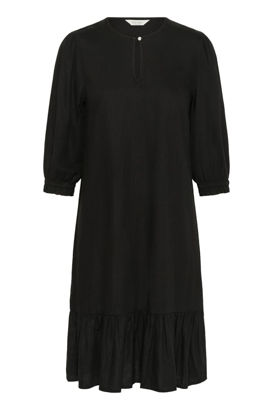 Feminine Form,Knielänge,3/4 Ärmel  Schonwäsche 30°, Nicht bleichen, Nicht im Trockner trocknen, Tropnass aufhängen im Schatten, Kalt bügeln max. 110° C, Trockenreinigung  50% Leinen,50% Viskose (LENZING™ ECOVERO™)