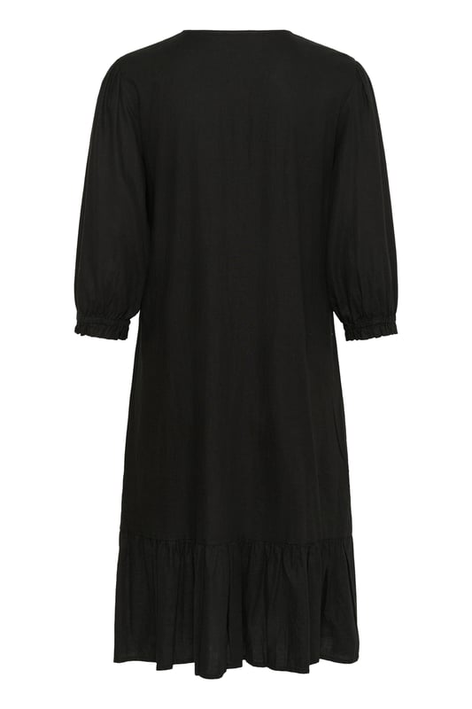 Feminine Form,Knielänge,3/4 Ärmel  Schonwäsche 30°, Nicht bleichen, Nicht im Trockner trocknen, Tropnass aufhängen im Schatten, Kalt bügeln max. 110° C, Trockenreinigung  50% Leinen,50% Viskose (LENZING™ ECOVERO™)