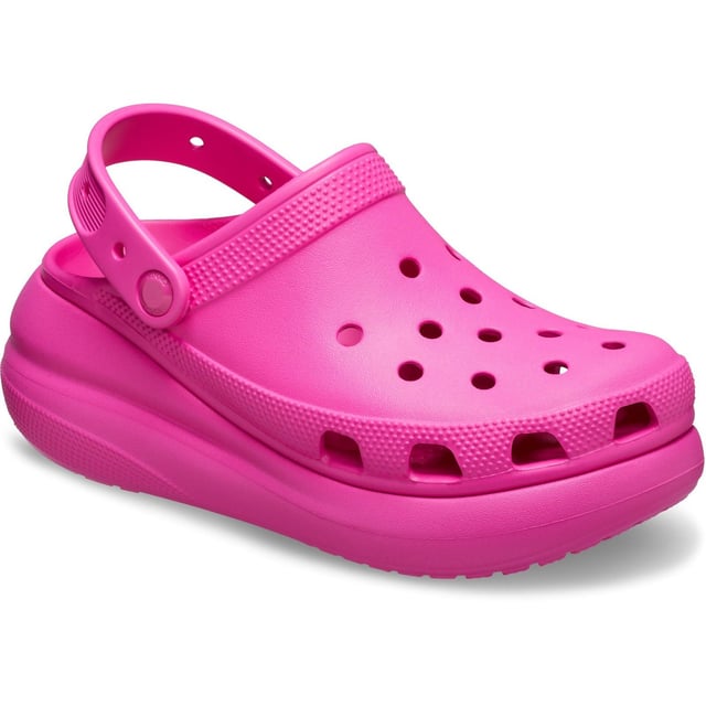 A fresh new take on the classic clog, the Crush is a bold new style with a raised midsole, letting the wearer make a fashionable fun statement with an elevated silhouette.