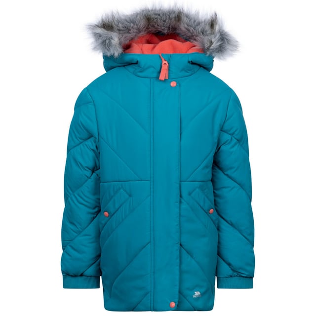 100% Polyester. Vulling: Lichtgewicht. Ontwerp: Logo, Quilted. Stoftechnologie: Duurzaam, Isolerend. Manchet: Pasvorm, Jersey, Zacht gebonden. Halslijn: Kapitein. Mouwtype: Met lange mouwen. Kenmerken van de kap: Nepbont, gekweekt op de kap. Zakken: 2 Zijzakken, met knoopsluiting. Bevestiging: Volledige ritssluiting. 11-12 jaar: 31 in. 3-4 jaar: 22 in. 5-6 jaar: 24 in. 7-8 jaar: 26 in. 9-10 jaar: 28 in.