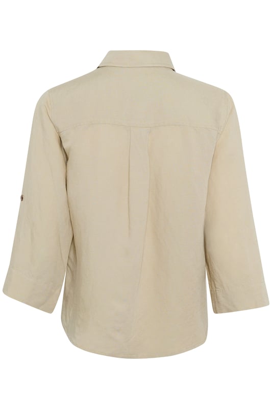 Regular fit,3/4 mouwen  Fijne was 30°, niet bleken, niet in de droger drogen, Druipnat ophangen in de schaduw, koud strijken max. 110° C, Droogreiniging  50% Linnen,50% Viscose (LENZING™ ECOVERO™)