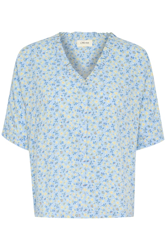 Baggy fit,Korte lengte,Korte mouwen  Fijne was 30°, niet bleken, niet in de droger drogen, Druipnat ophangen in de schaduw, koud strijken max. 110° C, Droogreiniging  100% Viscose (LENZING™ ECOVERO™)