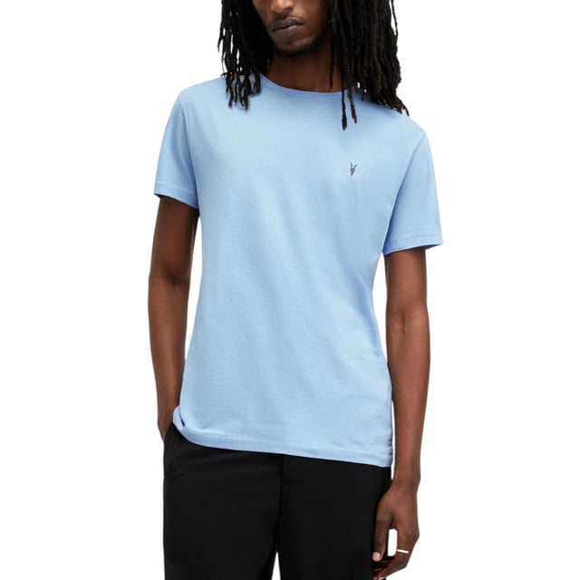 ALL SAINTS 'Race Tonic' Men’s Solid T-Shirt

Made in India
100% Cotton
Crew neck
Short Sleeve
Ramskull Embroidered Logo at the chest
Slim fit
Summer Tees
Machine Wash (Please see the washing Instruction)