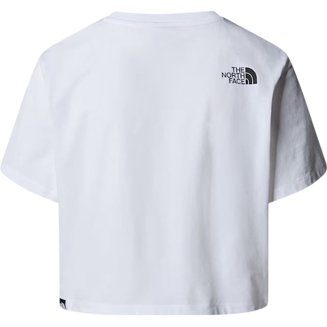 The North Face Women's Simple Dome Cropped Top T-Shirt is a casual, short-sleeved tee perfect for the spring and summer seasons. Made from comfortable cotton material, this pullover shirt features a crew neck and a cropped fit for a stylish look. With its regular fit and stretchy design, this tee from The North Face is easy to care for with machine washable instructions, making it a practical and fashionable choice for any woman's wardrobe.