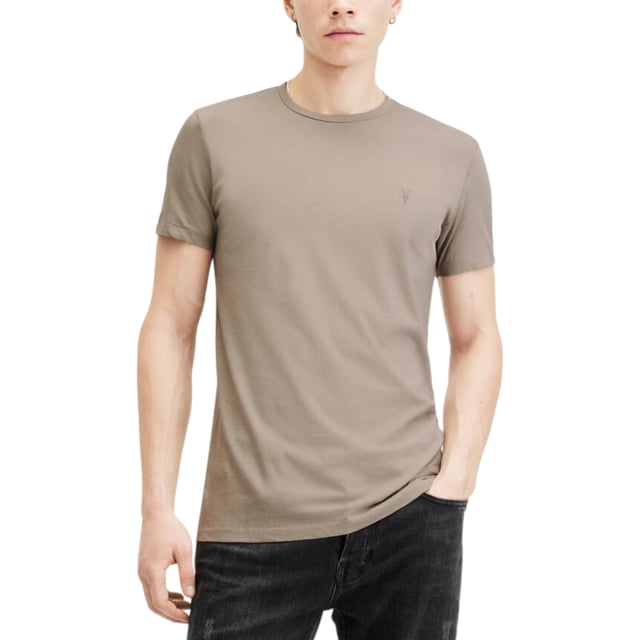 ALL SAINTS 'Race Tonic' Men’s Solid T-Shirt

Made in India
100% Cotton
Crew neck
Short Sleeve
Ramskull Embroidered Logo at the chest
Slim fit
Summer Tees
Machine Wash (Please see the washing Instruction)
