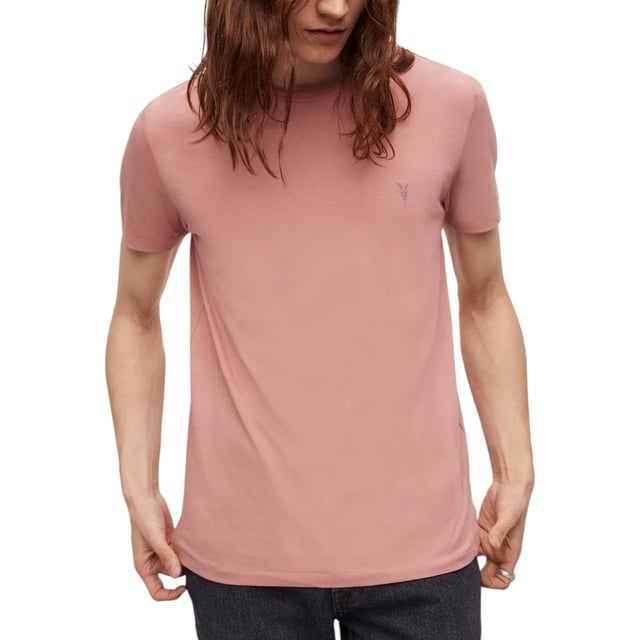 ALL SAINTS 'Race Tonic' Men’s Solid T-Shirt

Made in India
100% Cotton
Crew neck
Short Sleeve
Ramskull Embroidered Logo at the chest
Slim fit
Summer Tees
Machine Wash (Please see the washing Instruction)