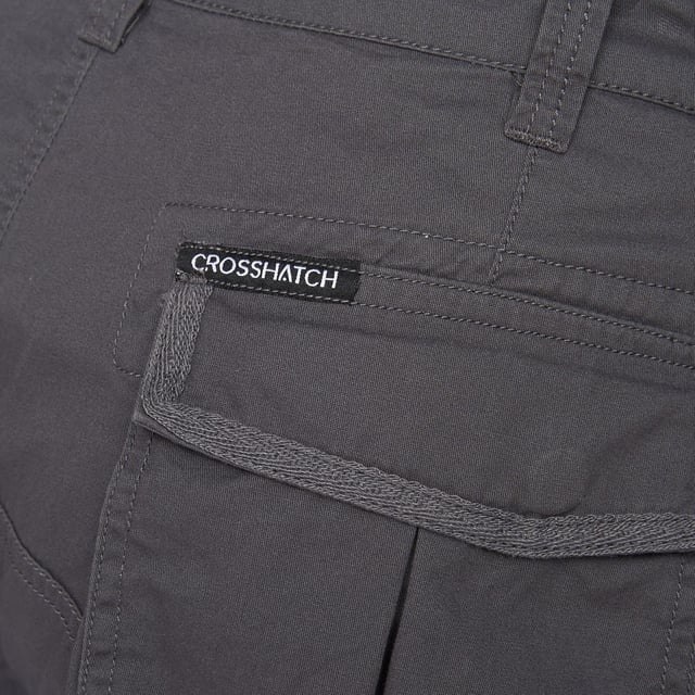 Mens Crosshatch Jamstar Cargo Shorts in charcoal- Zip fly and button fastening- Multi pocket construction with herringbone binding trim- 100% Cotton.  Machine washable.- Ref: CH2R122830AACH