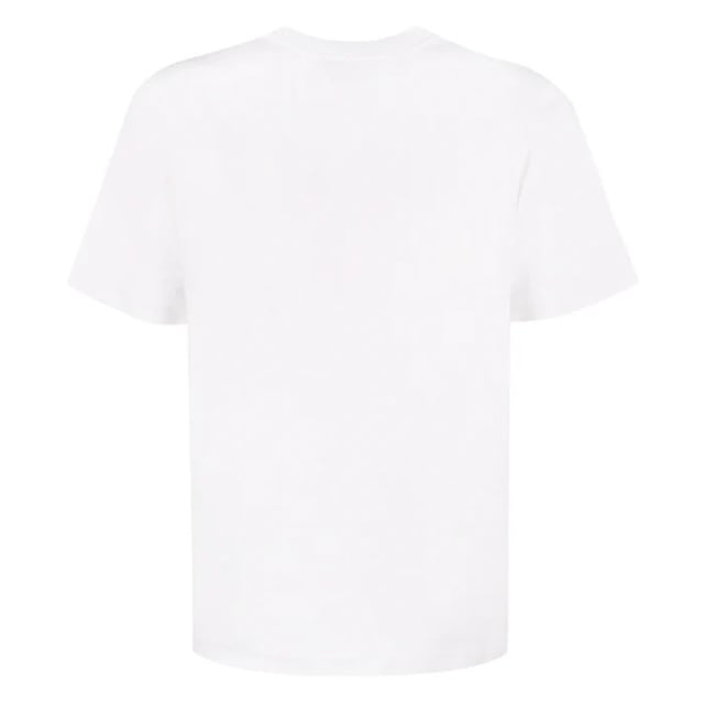 Short Sleeved White T-Shirt, Casablanca Statue En Marbe Design, Crew Neck Tee, Regular Fit, Fits True To Size, 100% Cotton, White Tee, Casual Wear
