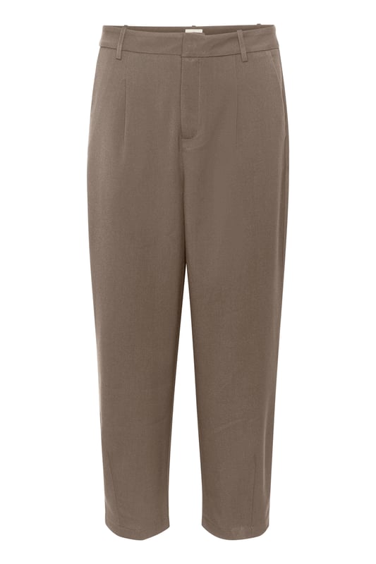 Regular fit,Hohe Taille,Knöchellänge,Tapered  30° waschbar, Nicht bleichen, Nicht im Trockner trocknen, Tropnass aufhängen im Schatten, Kalt bügeln max. 110° C, Trockenreinigung  64% Polyester (Recycelt),33% Viskose,3% Elasthan