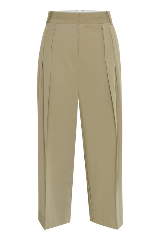 Hohe Taille,Lang,Weite leg  Schonwäsche 30°, Nicht bleichen, Nicht im Trockner trocknen, Tropnass aufhängen, Kalt bügeln max. 110° C, Trockenreinigung  51% Polyester,40% Polyester (REPREVE®),9% Elasthan