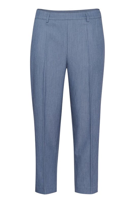 Casual fit,Hohe Taille,Knöchellänge,Gerade  30° waschbar, Nicht bleichen, Nicht im Trockner trocknen, Tropnass aufhängen im Schatten, Kalt bügeln max. 110° C, Trockenreinigung  77% Polyester (Recycelt),18% Viskose,5% Elasthan