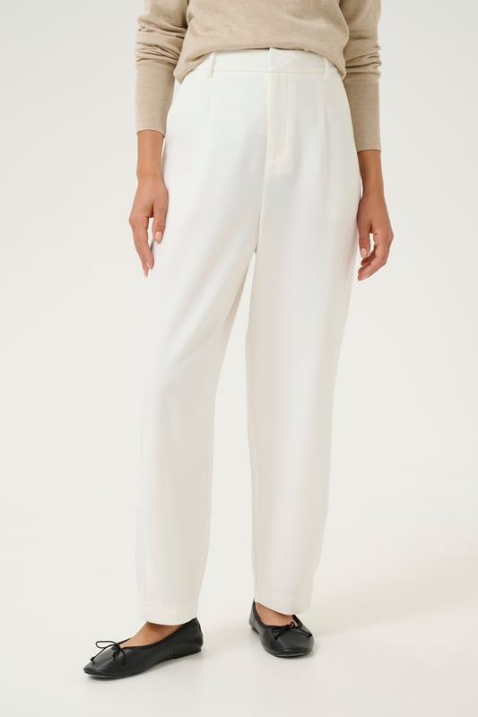 Regular fit,Hoge taille,Cropped lengte,Straight  Wassen op 30°, niet bleken, niet in de droger drogen, Druipnat ophangen in de schaduw, koud strijken max. 110° C, Droogreiniging  64% Polyester (Gerecycled),33% Viscose,3% Elastaan