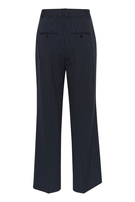 Classic fit,Normale Passform,Lang,Weite leg  Schonwäsche 30°, Nicht bleichen, Nicht im Trockner trocknen, Tropnass aufhängen im Schatten, Kalt bügeln max. 110° C, Trockenreinigung  63% Polyester (Recycelt),33% Viskose,4% Elasthan