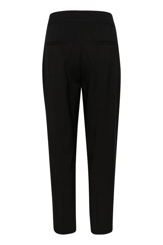 Regular fit,Hoge taille,Enkel lengte,Straight  Wassen op 30°, niet bleken, niet in de droger drogen, Druipnat ophangen in de schaduw, koud strijken max. 110° C, Droogreiniging  64% Polyester (Gerecycled),33% Viscose,3% Elastaan