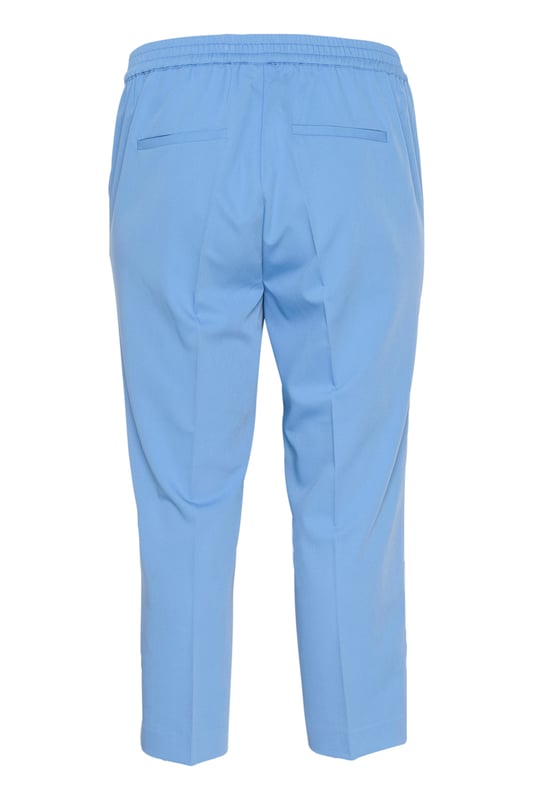 Regular fit,Elastische Taille,Knöchellänge,Gerade  30° waschbar, Nicht bleichen, Nicht im Trockner trocknen, Tropnass aufhängen im Schatten, Kalt bügeln max. 110° C, Trockenreinigung  77% Polyester (Recycelt),18% Viskose,5% Elasthan