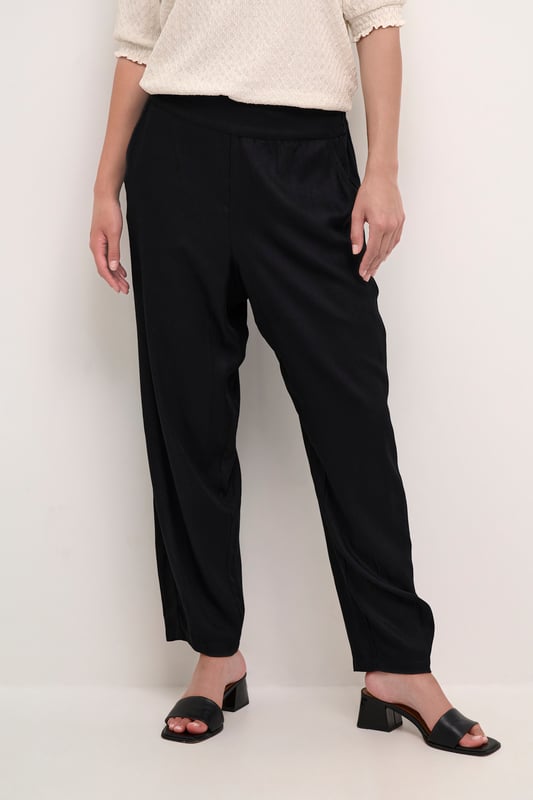 Casual fit,Elastische taille,Enkel lengte  Fijne was 30°, niet bleken, niet in de droger drogen, Druipnat ophangen in de schaduw, warm strijken max. 150° C, Droogreiniging  100% Viscose (LENZING™ ECOVERO™)